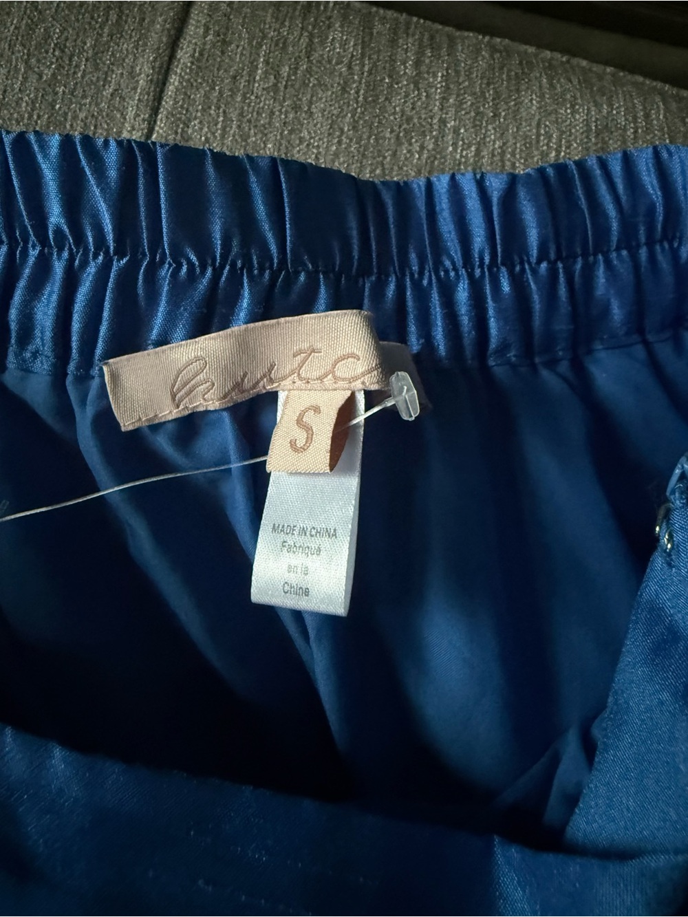 Blue pleated midi skirt - Picture 9 of 11